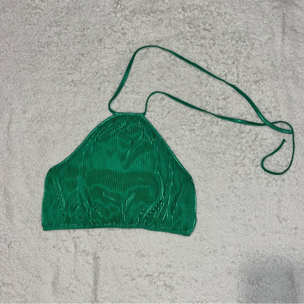 Green Halter Top